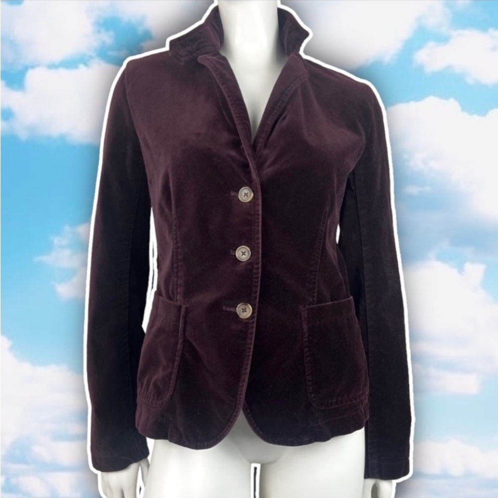 J. CREW FACTORY Velveteen Blazer Academia Collegiate Regency Preppy Royalcore